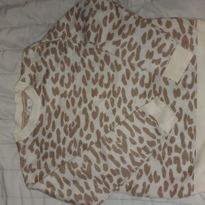 Brand new Mango kids cheetah print sweater